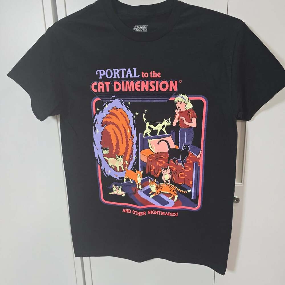 Steven Rhodes Portal To The Cat Dimension T-Shirt